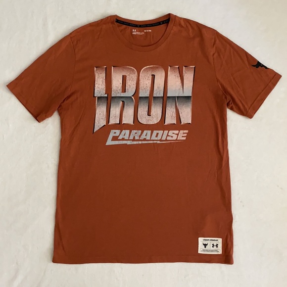 Under Armour | Project Rock Dare to Fail Iron Paradise Short Sleeve Shirt (M) - Picture 3 of 16